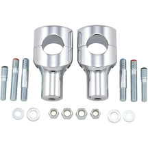Big Buffalo Handlebar Risers — 38 mm (1-1/2"), Chrome