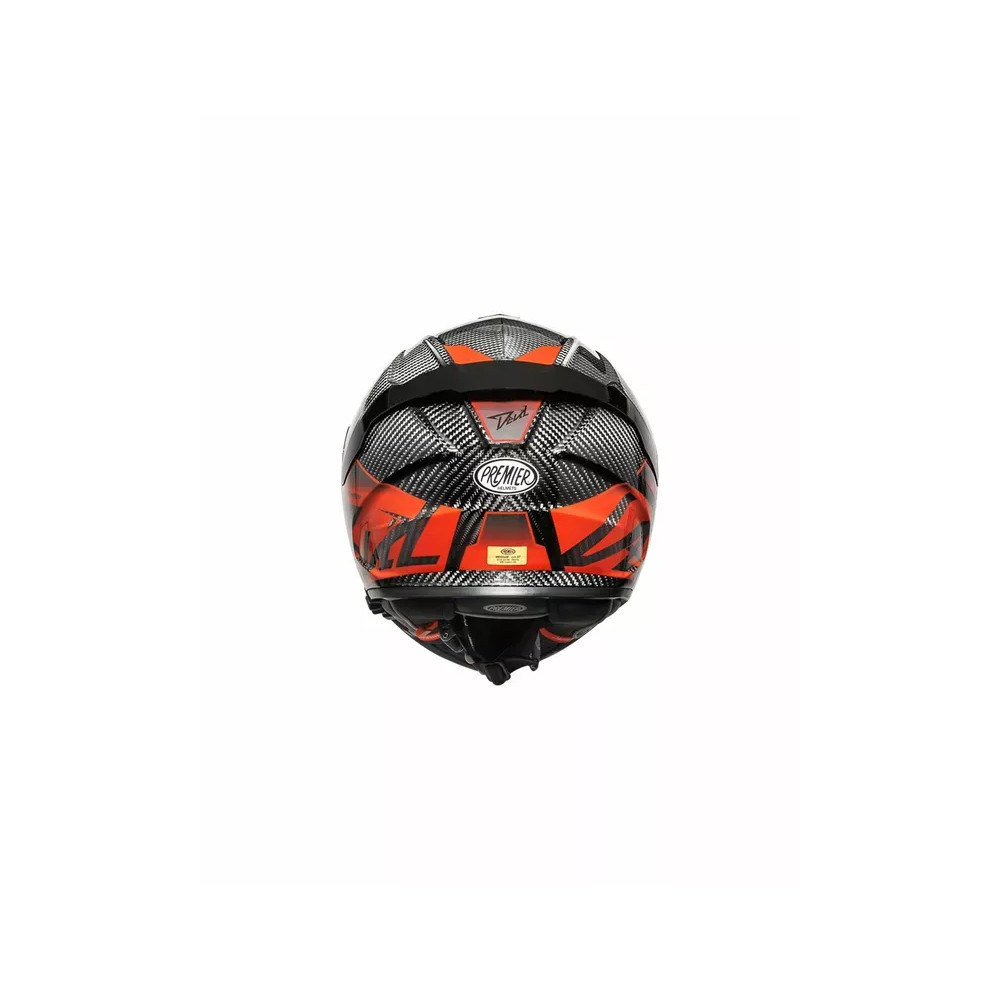 Casco Devil Carbon MN — XL, Negro/Rojo, Brillo