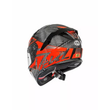 Devil Carbon MN Helmet — XL, Black/Red, Gloss