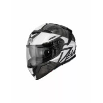 Devil Carbon MN Helmet — XS–XXL, Gloss Gray/White