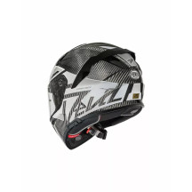Devil Carbon MN Helmet — Adult, Gloss Gray/White