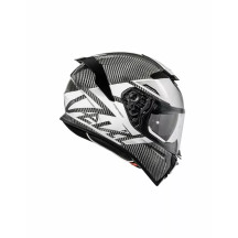 Devil Carbon MN Helmet — Size L, gloss gray/white