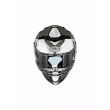 Casco Devil Carbon MN — Talla L, gris/blanco brillante