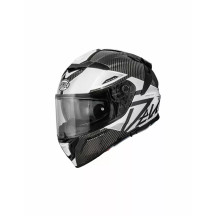 Devil Carbon MN Helmet — 2XL, White, Gray, Gloss