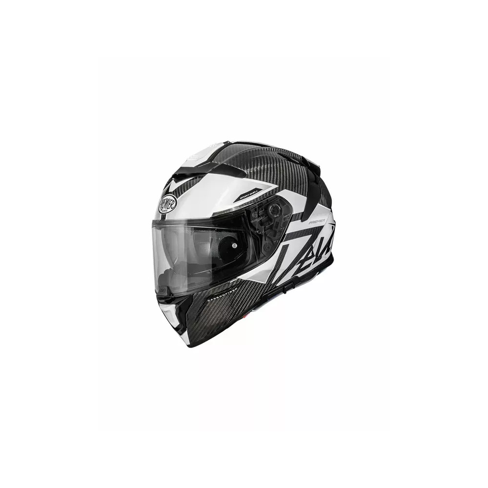 Devil Carbon MN Helmet — 2XL, White, Gray, Gloss