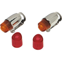 Pony Marker Lights — 57.2 mm (2-1/4") x 19.1 mm (3/4"), amber & red lenses