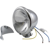 Faro de 4-1/2" con visera — 114 mm (4-1/2"), 55 W, cromado