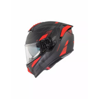 Casco Evoluzione PR — Talla 2XL, negro y rojo