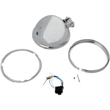 Carcasa de faro — 146 mm (5-3/4"), montaje inferior, cromo