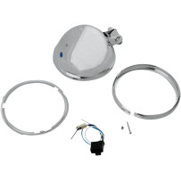 Carcasa de faro — 146 mm (5-3/4"), montaje inferior, cromo