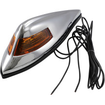 Nostalgia-Style Front Fender Light — 6-7/8" L x 2-1/4" W x 2" H, 12V, Amber