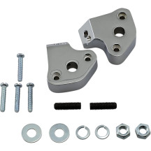 Shortie Rear Turn Signal Mounting Brackets — Chrome, Pair