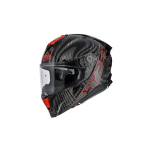 Casco Hyper Carbon PS — 2XL, Rojo/Negro, Integral