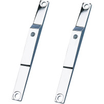 Soportes de montaje para luces de posición — 206 mm (8-1/8") × 30.1 mm (1-3/16"), cromado, delantero, Compatible con Harley Davi