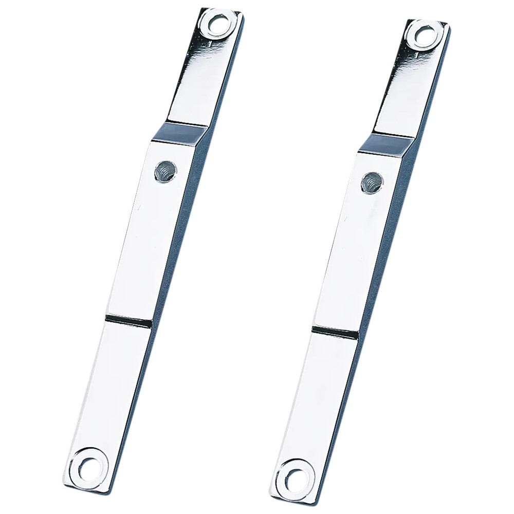 Soportes de montaje para luces de posición — 206 mm (8-1/8") × 30.1 mm (1-3/16"), cromado, delantero, Compatible con Harley Davi