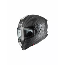 Hyper Carbon PS Helmet — Size M, Matte Black/White