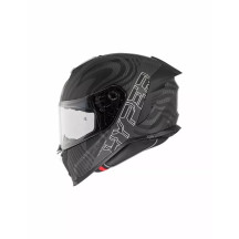 Casco Hyper Carbon PS — Talla M, Negro mate/Blanco
