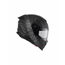 Casco Hyper Carbon PS — Talla M, Negro mate/Blanco