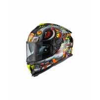 Casco Typhoon LY Gráfico — Talla S, Gris