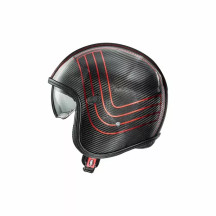 Casco Vintage Platinum Edition Carbon — XS, Negro brillo