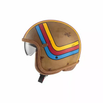 Vintage Platinum Edition Helmet — Size S, Matte brown, Tinted sunshield, Dyneema/Carbon/Aramid shell