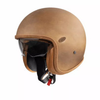 Vintage Platinum Edition Helmet — L, Brown, Matte