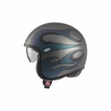 Casco Vintage FR — Talla S, azul mate