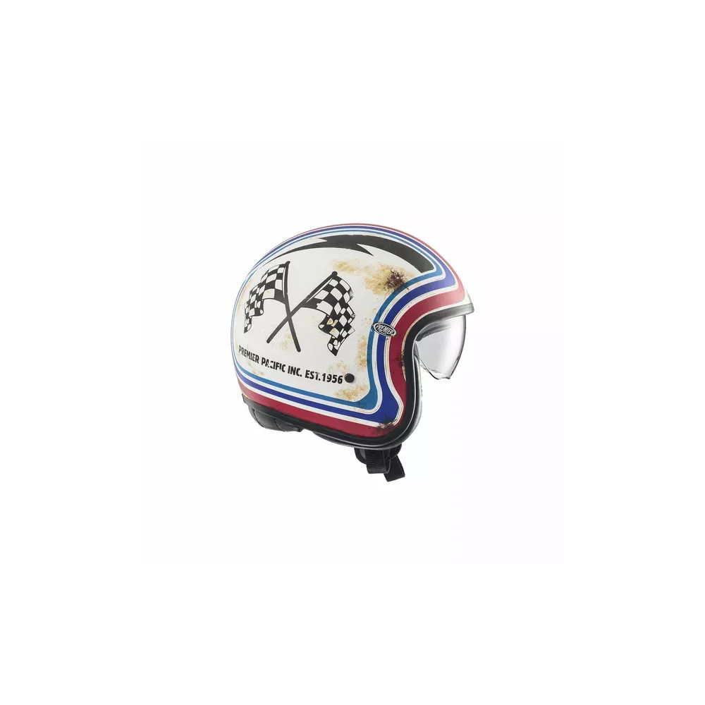 Casco Vintage — Talla M, Abierto, Visera interna ahumada