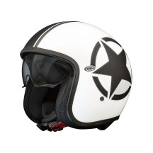 Vintage Star Helmet — XL, White, Matte