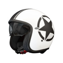 Vintage Star Helmet — XL, White, Matte