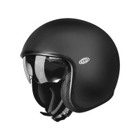 Vintage U9 Helmet — L, Open Face, Black