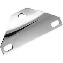 Bottom-Mount Headlight Bracket — 1-7/8" wide, front mount, Chrome