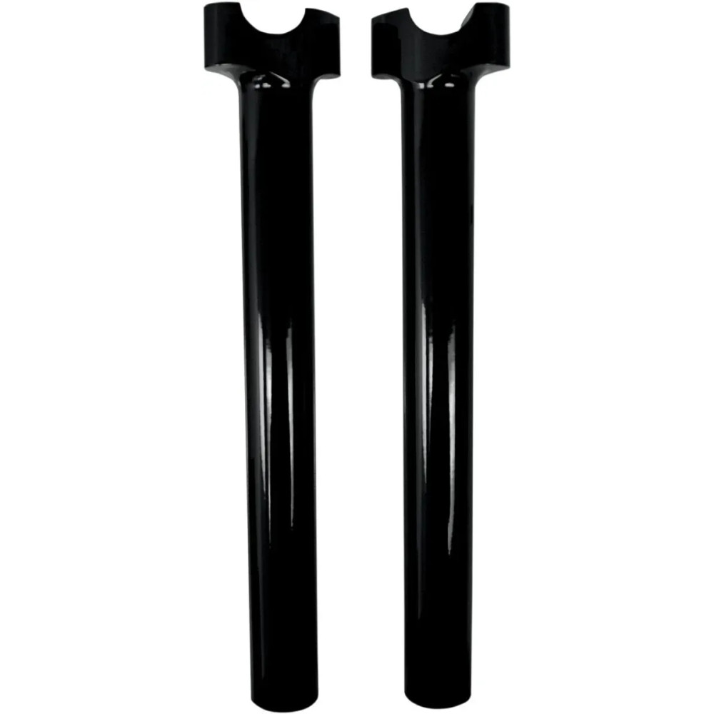 Buffalo Billet Aluminum Handlebar Risers — 12" rise, 1" clamp, Black gloss
