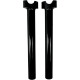 Elevadores de manillar Buffalo de aluminio mecanizado — elevación 12", sujeción 1", negro brillo