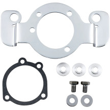 Air Cleaner Support Bracket Kit — Chrome, Gray