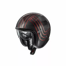 Vintage Platinum Edition Carbon Helmet — 3XL, Black gloss, Red