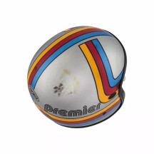 Vintage Platinum Edition Helmet — 2XL, Silver gloss