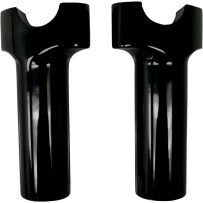 Buffalo Billet Aluminum Handlebar Risers — 1" clamping, 4" rise, Black gloss