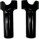 Elevadores de manillar Buffalo Billet de aluminio — 1" de sujeción, 4" de altura, negro brillo