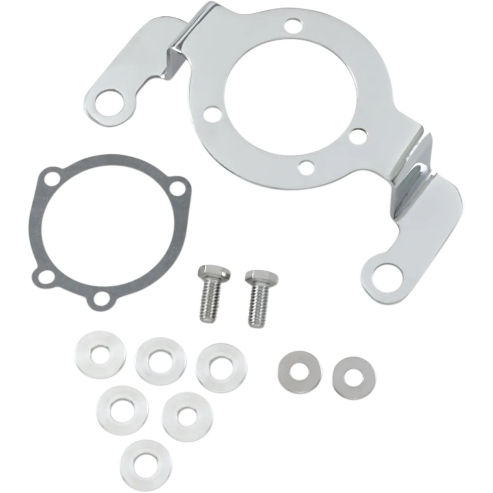 Air Cleaner Support Bracket Kit — Chrome, Gray
