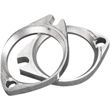 Brida cromada del colector de admisión — Par