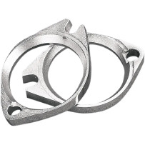 Brida cromada del colector de admisión — Par