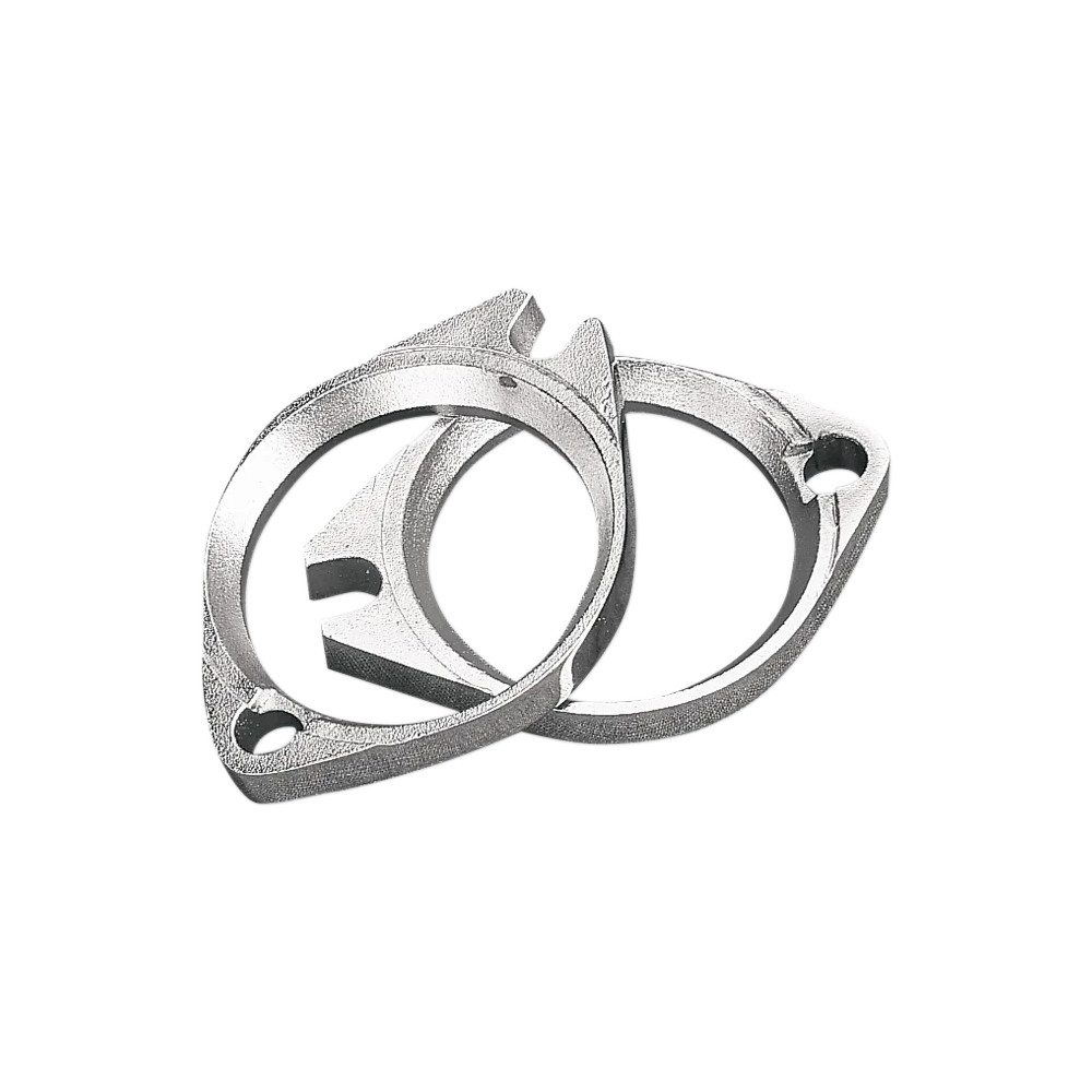 Brida cromada del colector de admisión — Par