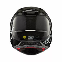 Supertech M10 Solid Helmet — XS, Black Gloss