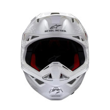 Casco Supertech M10 Sólido — Talla XS, Blanco, Fibra de carbono