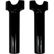 Buffalo Billet Aluminum Handlebar Risers — 6" rise, 1" clamping diameter, Black gloss