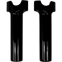 Buffalo Billet Aluminum Handlebar Risers — 6" rise, 1" clamping diameter, Black gloss