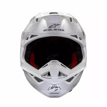 Casco Supertech M10 Sólido — Talla S, Blanco, acabado brillante