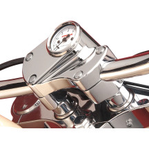 Buffalo Billet Aluminum Handlebar Risers — 1 in clamping, 1-1/2 in rise, Chrome