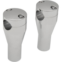 Handlebar Riser Sockets — 25.4 mm (1" clamping), 10 cm (4" rise), Chrome